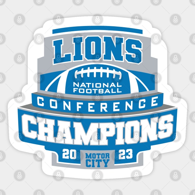 Lions NFC Champs 2023 Sticker by Nagorniak